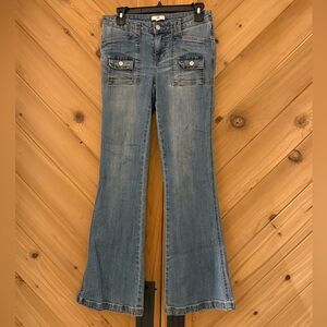 BP Low Rise Light Blue Flare Women's Jeans